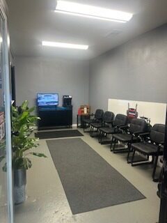 Customer lounge with refreshments